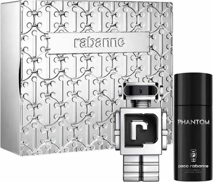 Actual product image Paco Rabanne Phantom Eau De Toilette Spray 100ml Set 2 Pieces (Body care set, Perfume set)