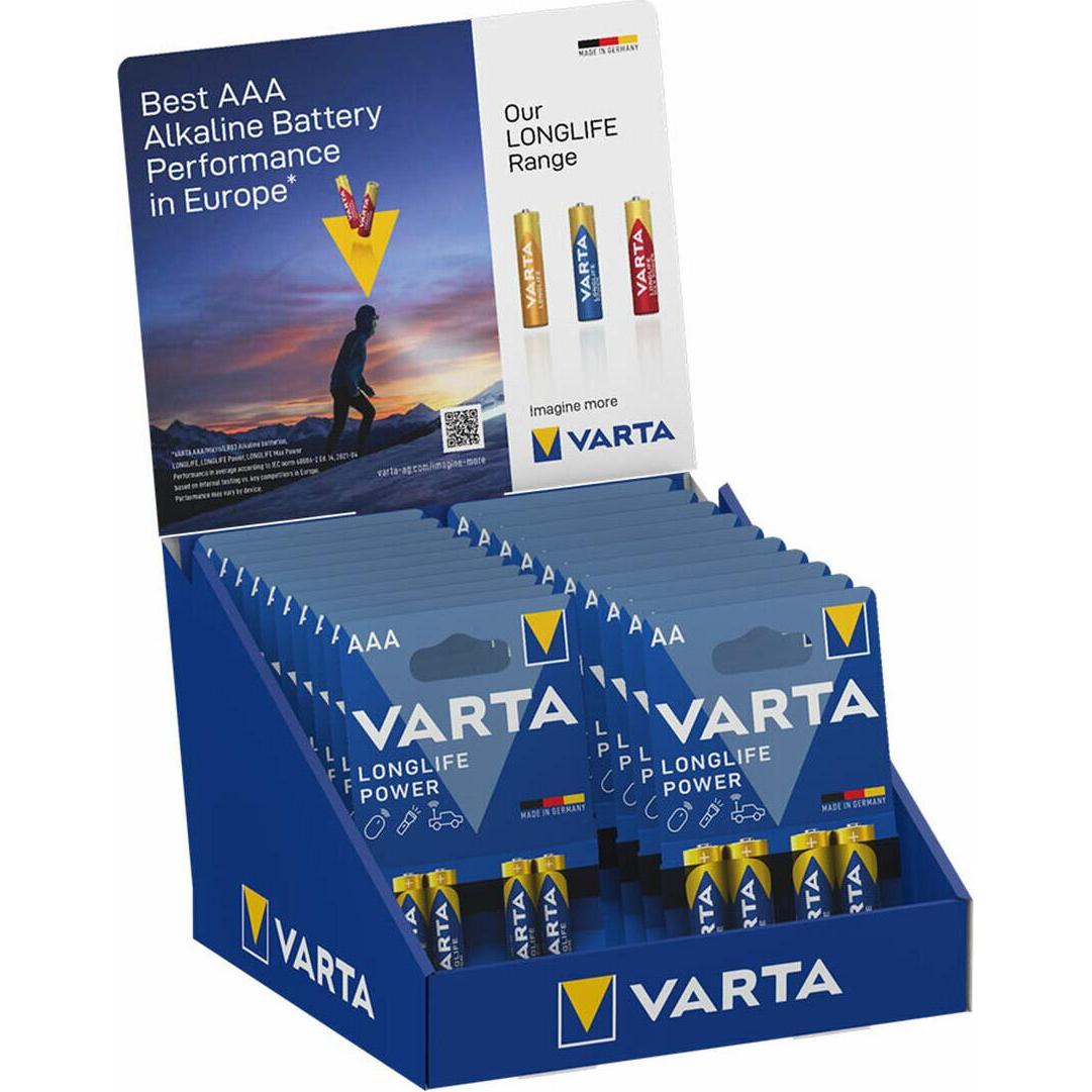 Varta Alkali-Mangan-Batterie 10LR03+10LR06 (20 pz., AAA / LR03 / Micro / R03 / AM4 / MN2400 / KR03), Batterie + pile