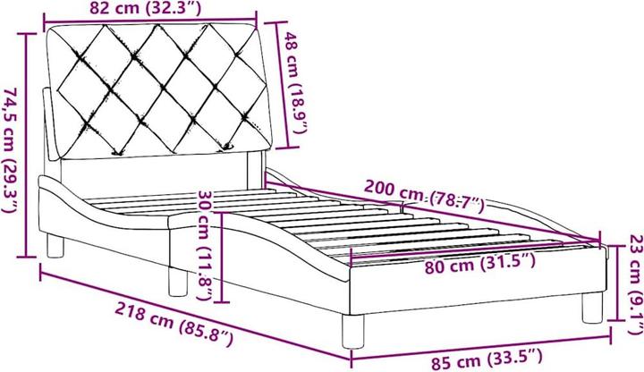 Image du produit vidaXL Bettgestell (200 x 200 cm)