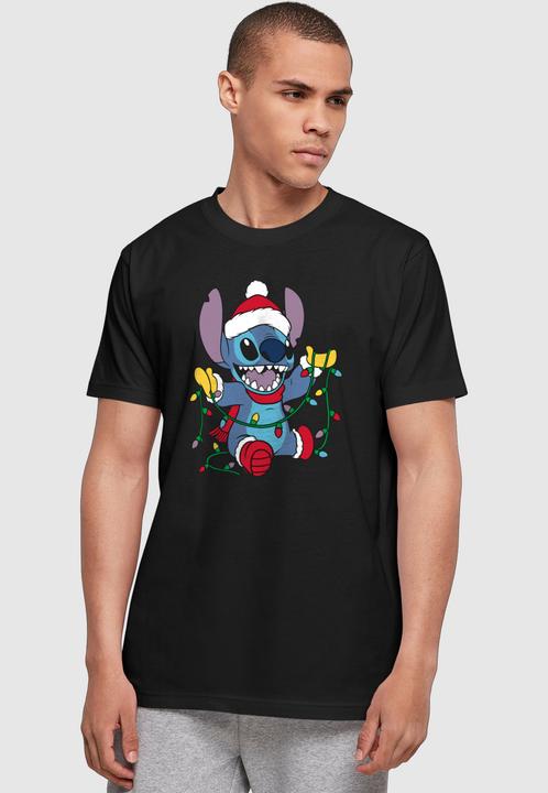 Image du produit Absolute Cult Lilo And Stitch - T-Shirt Basic Christmas Lights - 114349 (XL)