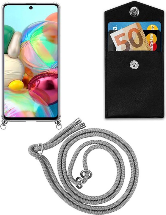 Produktbild Cadorabo TPU Handy Kette SILBER Cover