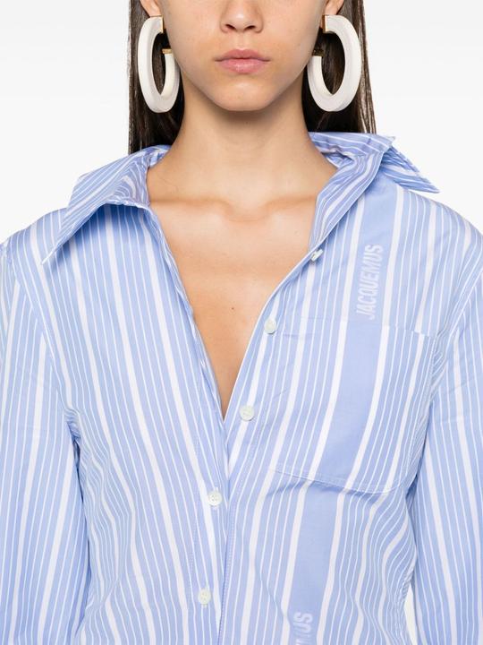 Actual product image Jacquemus Camicie Bianco E Celeste (36)