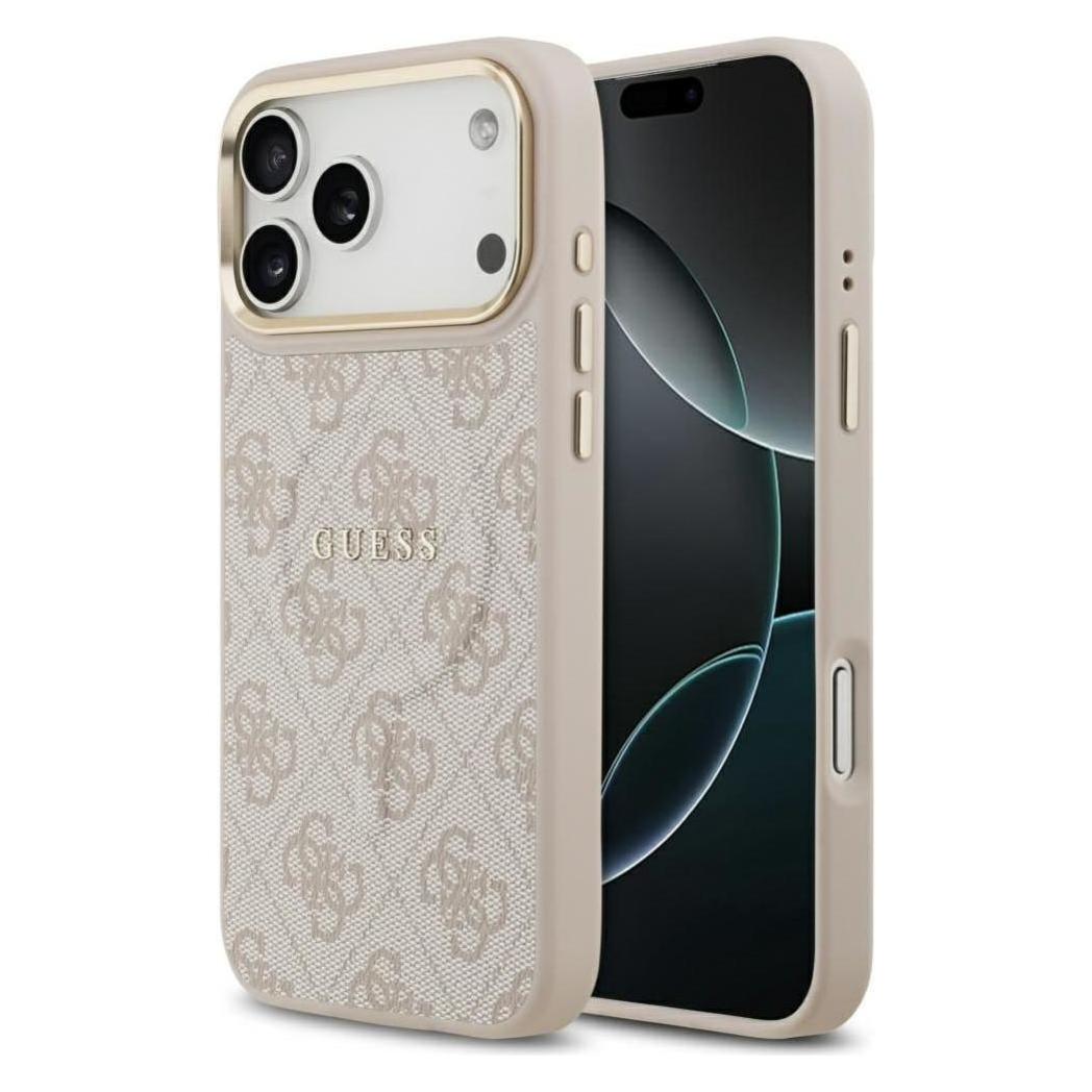 Guess - Hardcase 4G Classic MagSafe (GUHMP17XP4MSEGCP) - IPhone 17 Pro Max - Pink (Apple IPhone 17 Pro Max), Smartphone Hülle, Pink