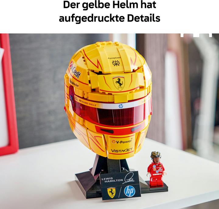 Actual product image LEGO Scuderia Ferrari HP Lewis Hamilton Helmet (LEGO Editions)
