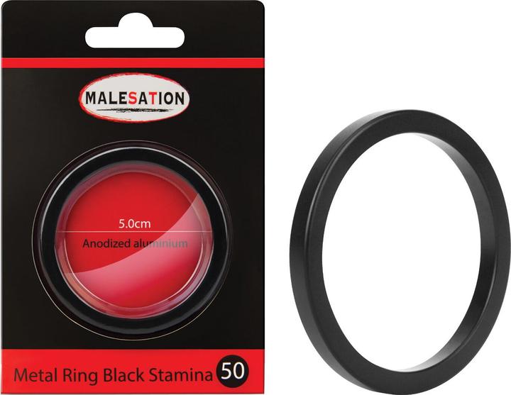 Produktbild Malesation Metal Ring Black Stamina 50 (5 cm)