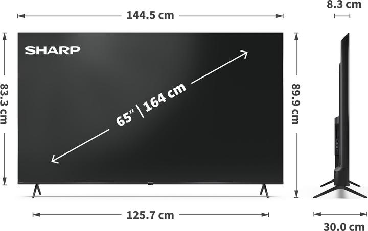 Produktbild Sharp 65HP5265E (65", QLED, 4K, 2025)