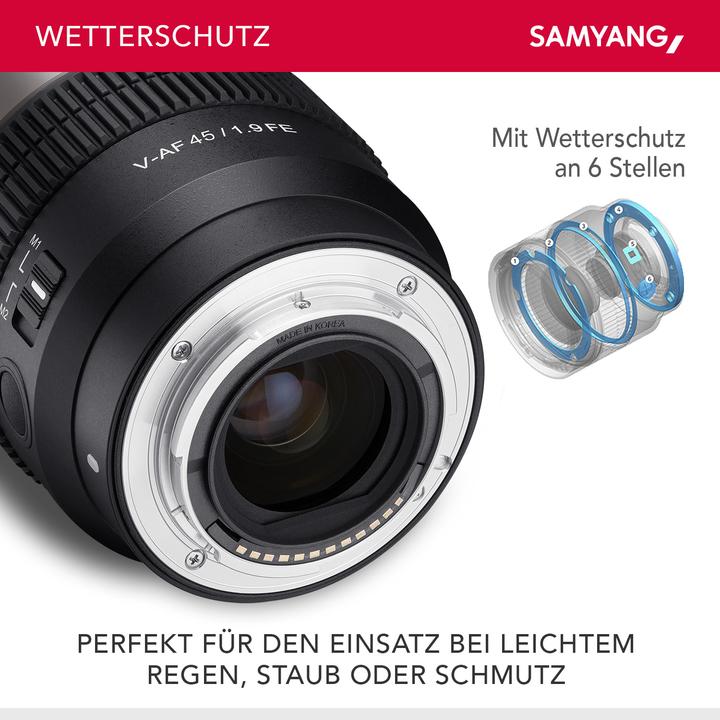Image du produit Samyang V-AF 45mm T1,9 FE Sony E (Sony E, Plein format)