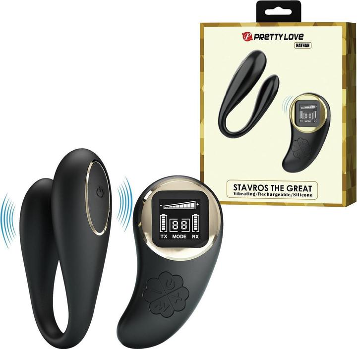 Actual product image Pretty Love Nathan Double Pleasure Vibrator With Remote Control