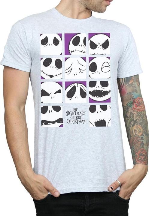 Produktbild Disney Nightmare Before Christmas Many Faces Of Jack Squares TShirt (XXL)