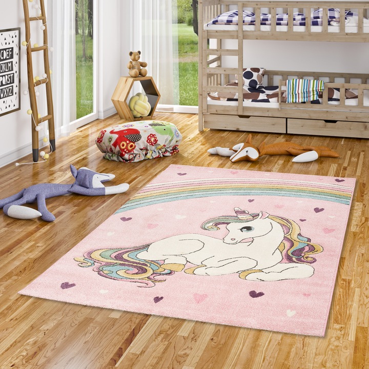 Immagine prodotto Pergamon Tappeto per bambini Maui Kids Unicorn Pastel (200 x 290 cm)