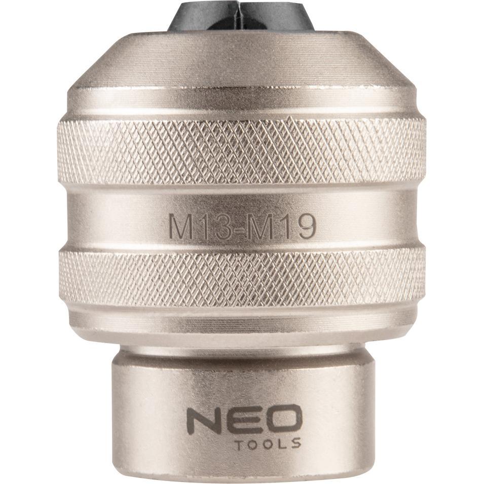 Neo, Maschi + Giramaschi, Adapter für Gewindeschneidkluppen, 1/2 "DR M13-M19