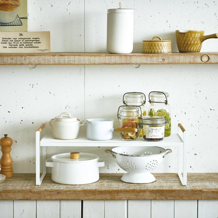 Produktbild Yamazaki Küchenregal mit Holzgriffen Tosca