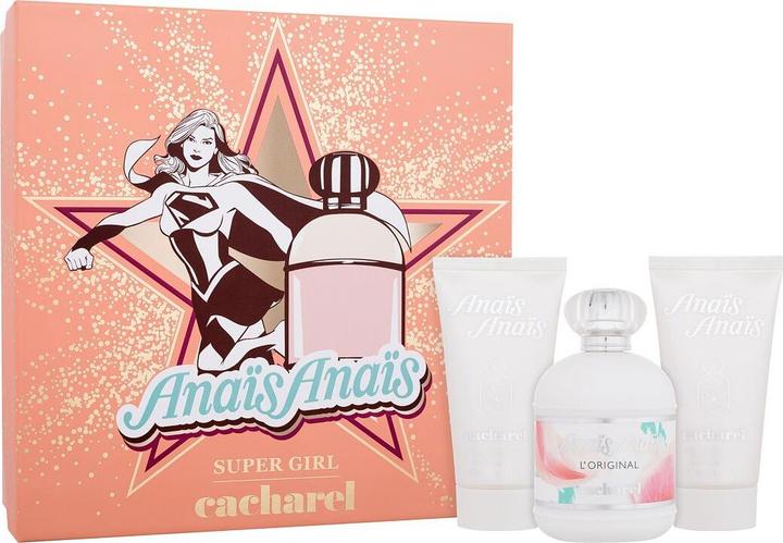 Actual product image Cacharel - Anais Anais L'Original Gift Set EDT 100 ml body lotion and Anais Anais L'Original 2 x 50 (Perfume set)