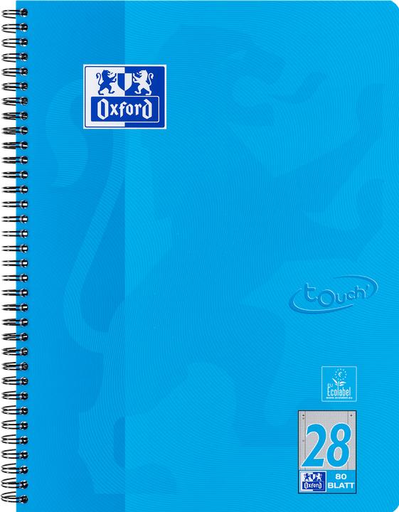 Actual product image Oxford College notepad Touch (A4+, Checked, Soft cover)