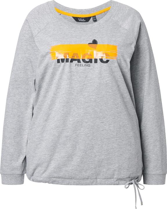 Produktbild Ulla Popken Shirt, Saumband, Boxy, Rundhals, Langarm (60)