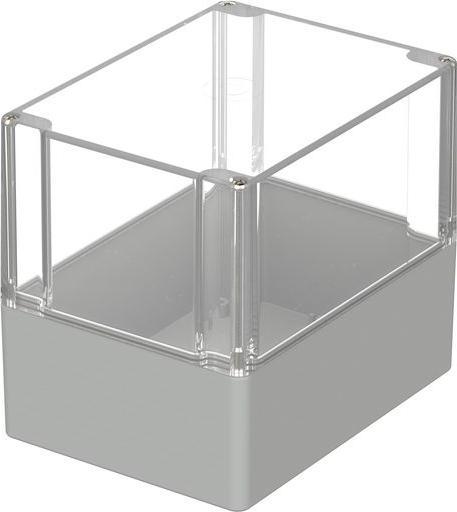 Produktbild Bopla Kunststoffgehäuse mit durchsichtigem Deckel Euromas 120x160x140mm Hellgrau Polycarbonat IP66 (Gehäuse)