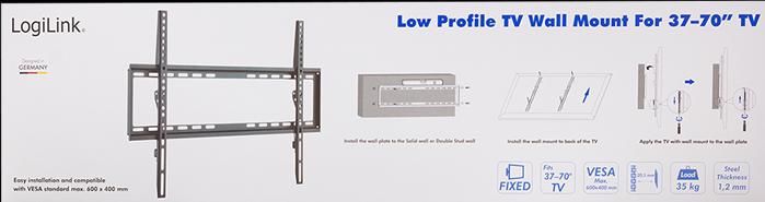 Produktbild LogiLink TV Wandhalterung (Wand, 70", 35 kg)