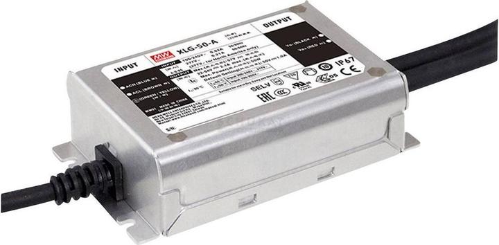 Immagine prodotto MeanWell MEAN WELL XLG-50-AB, 50 W, IP67, 110 - 230 V, 1 A, 54 V, 63 mm