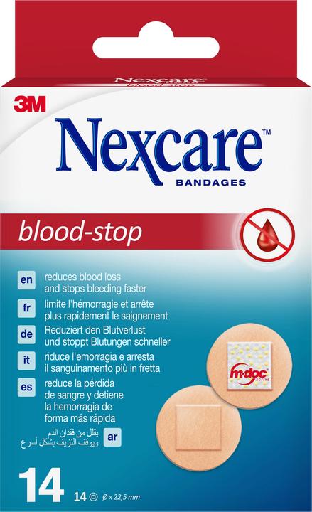 Produktbild Nexcare Blood-Stop Pflaster rund (14x)