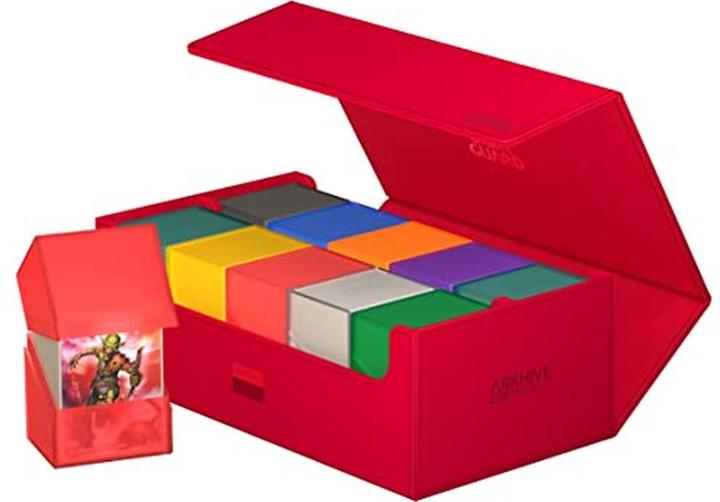 Actual product image Ultimate Guard Arkhive 800+ XenoSkin Monocolor Rouge