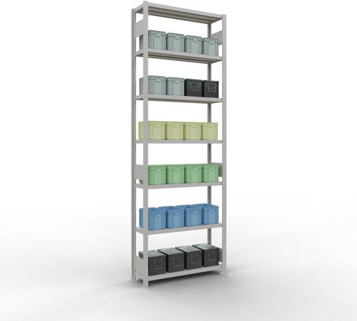 Actual product image Schulte Lagertechnik MULTIplus330 basic racking system with length ledgers