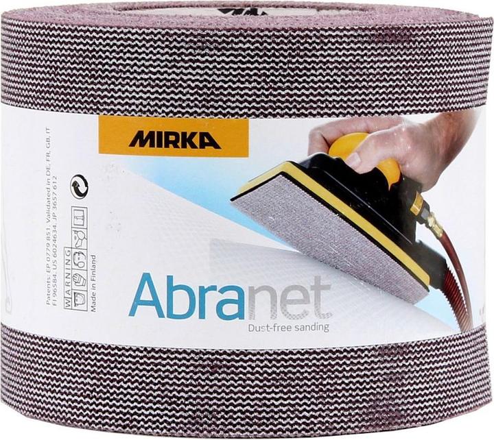 Actual product image Mirka ABRANET Rouleau de papier abrasif 115 mm x 10 m P180 Klett (545BY001803R) (P80)