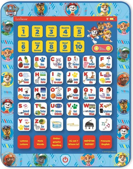 Produktbild Lexibook Paw Patrol Bilinguales zweisprachiges Lerntablet Englisch/Französisch (Französisch, Englisch)