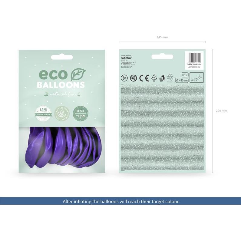 Thumbnail - Partydeco Eco Ballons Violett metallic