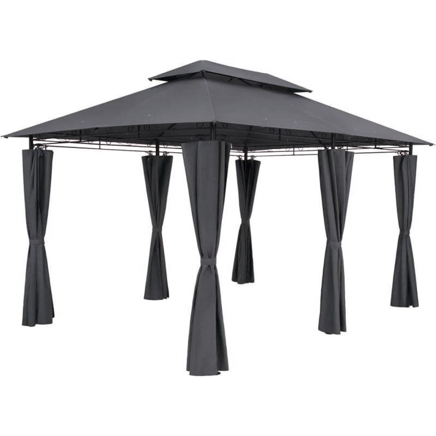 Thumbnail - Garden Pleasure, Pavillon, Pavillon Moldau rechteckig, anthrazit (400 cm, 300 cm)