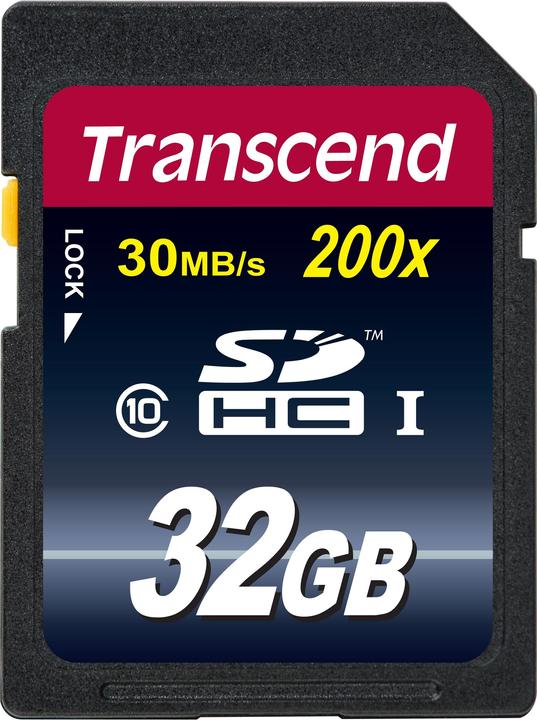 Produktbild Transcend SDHC 200x (32 GB, SDHC, U1, UHS-I)