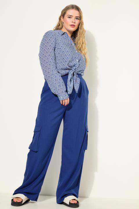 Produktbild Studio Untold Cargohose, High Waist, Wide Legs, teilelastischer Bund, Cargotaschen (52)