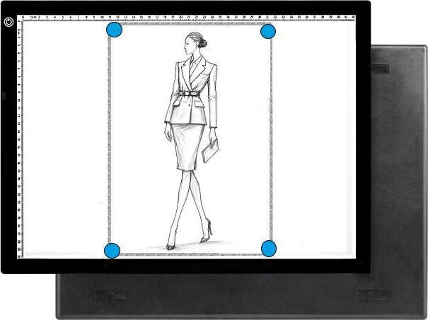 Actual product image MU Classic LED Leuchttisch dimmbar mit USB-C & Magnetfunktion (47.10 x 34.90 cm)