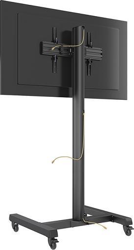 Actual product image Multibrackets Floor stand with castors-100", black, max. 90kg (90 kg)