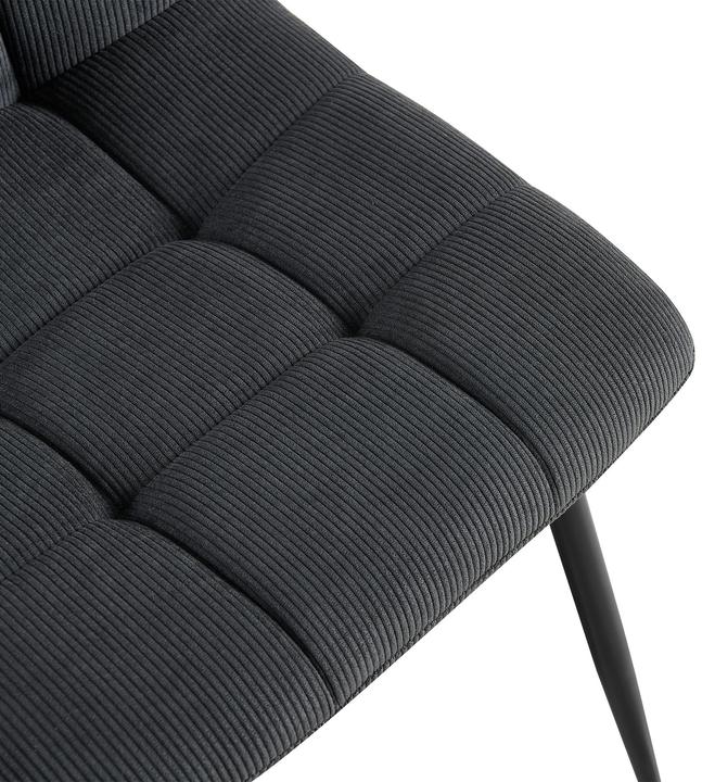 Actual product image CLP 4er Set Esszimmerstuhl Tilde gepolstert mit Rückenlehne bis 150 kg belastbar
