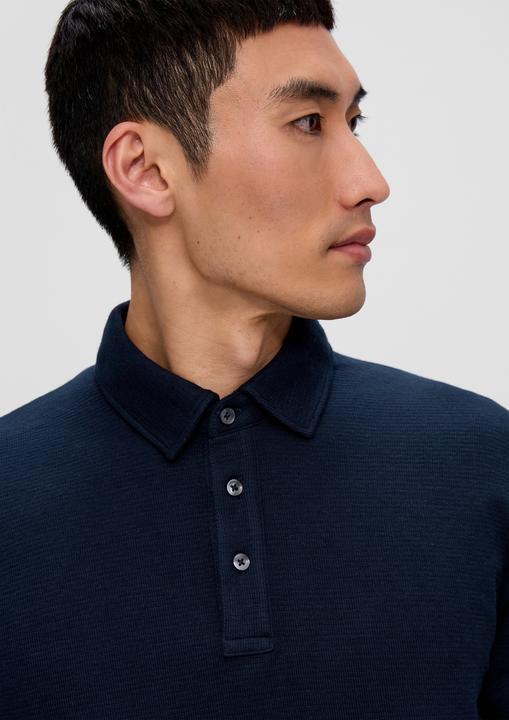 Produktbild s.Oliver Polo-Shirt Longsleeve mit Polokragen (S)