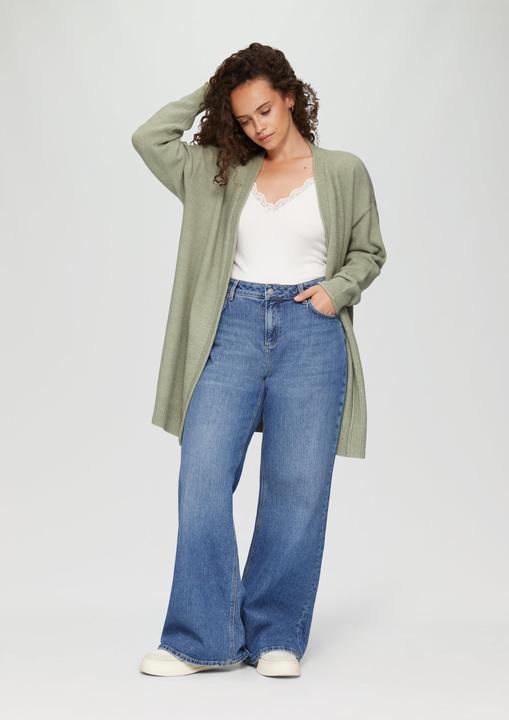 Produktbild S.Oliver Strickjacke Weiche Strickjacke mit Rollkante (44)