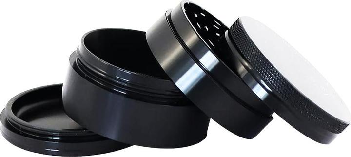 Actual product image RAW HAMMERCRAFT X Aluminium Grinder M Black 4parts 55mm