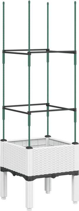 Image du produit vidaXL Pflanzkübel mit Rankgitter PP