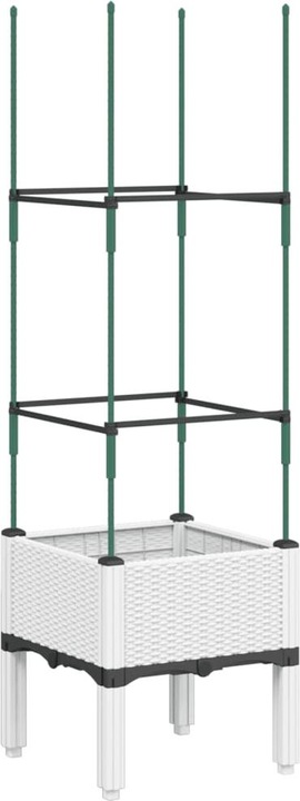 Produktbild VidaXL Pflanzkübel mit Rankgitter PP