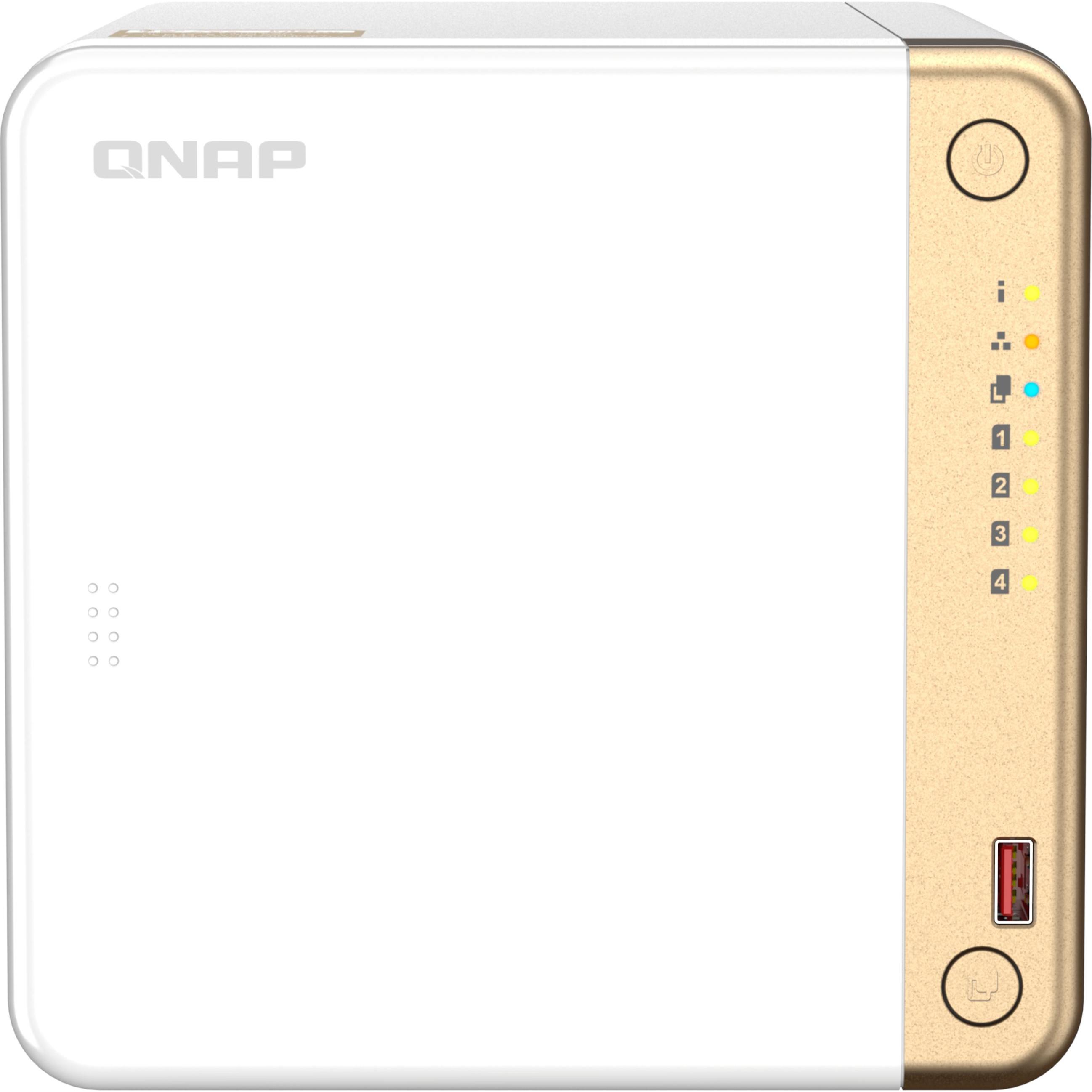 QNAP TS-462-4G 4BAY N4505 DC 4GBDDR4, NAS, Weiss