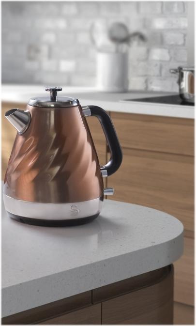 Actual product image Swan electric COPPER SK37010TWN (2200 W 1.6l, ruda color) (1.60 l)