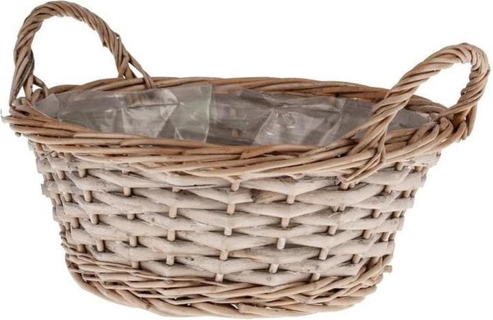 Actual product image Opiflor Wicker Basket Saxony, 25 cm Grey (25 cm)