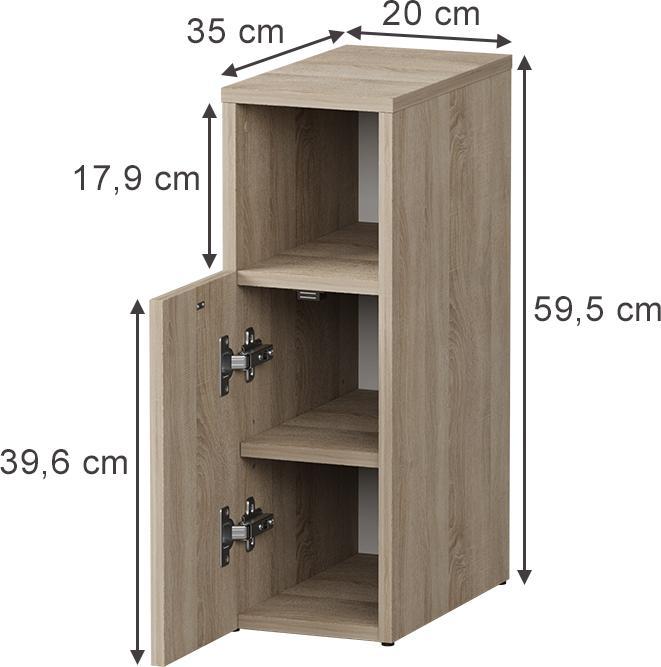 Produktbild Vichy Nachttisch Enton, Sonoma, 2er set