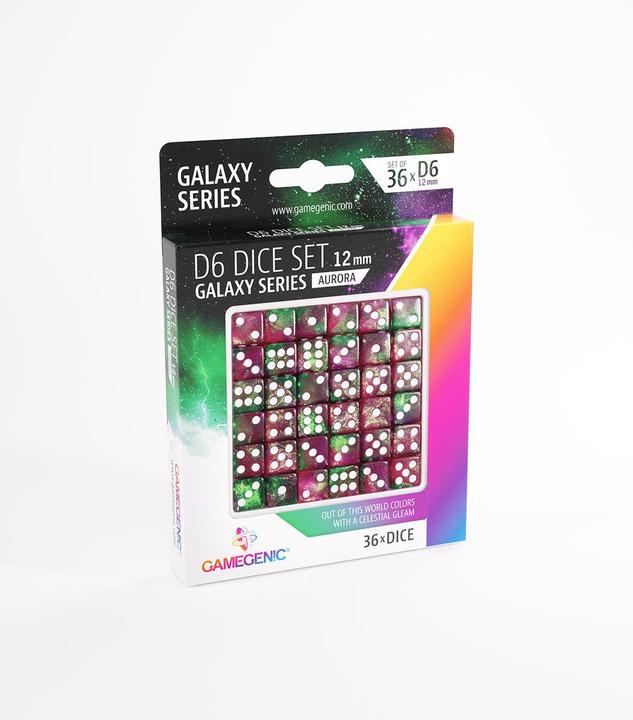 Produktbild Gamegenic Set de 36 Dés D6 - Galaxy Series : Aurora