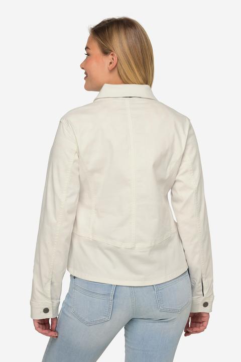 Produktbild Laurasøn Jeansjacke, Hemdkragen, Zierbänder, Langarm (XL)