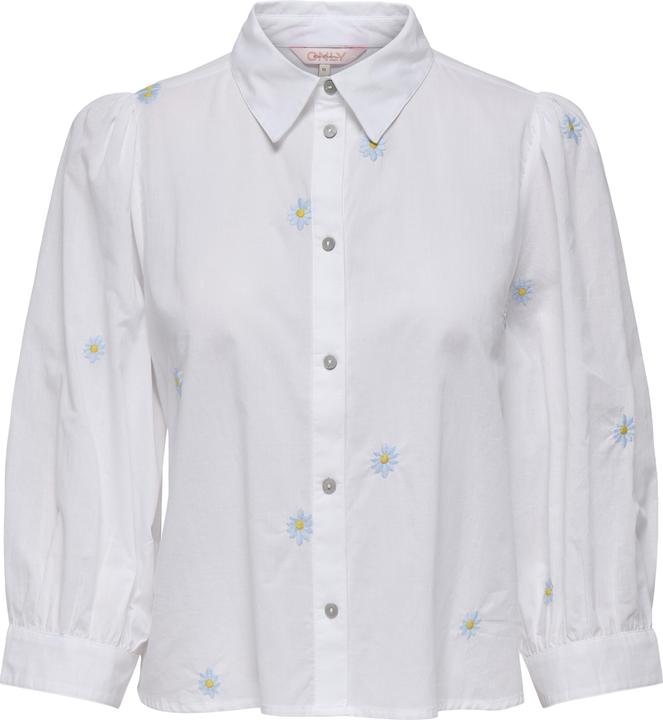 Immagine prodotto Only Colletto camicia Box fit Polsini con bottone Taglio manica voluminoso Camicia Camicia Camicia (L)