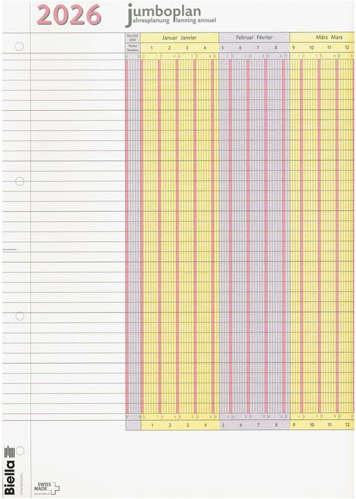 Biella Jumboplan (64,5 x 30 cm)