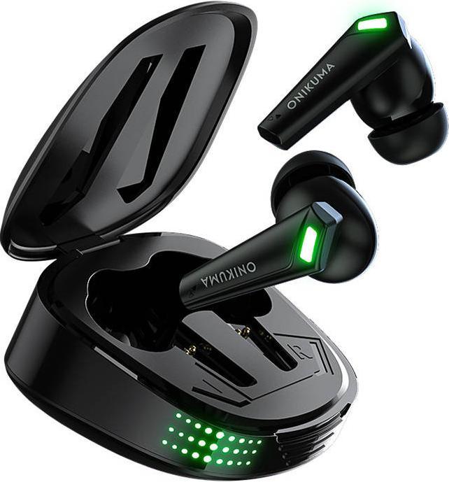 Actual product image Onikuma Wireless headphones TWS T308 Black (5 h, Wireless)