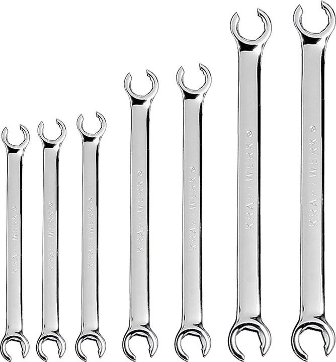 Produktbild Kraftwerk 7-t. offener Doppelringschlüsselsatz (9 mm, 10 mm, 11 mm, 12 mm, 13 mm, 14 mm, 15 mm, 17 mm)