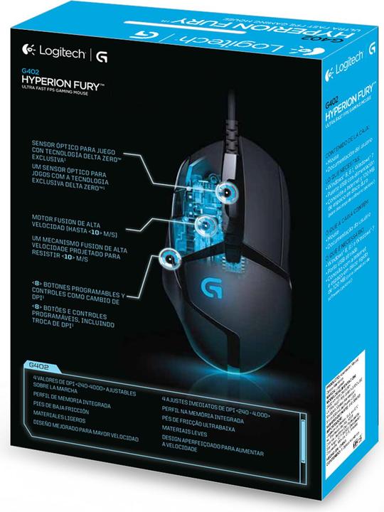 Produktbild Logitech G G402 Hyperion Fury (Kabelgebunden)